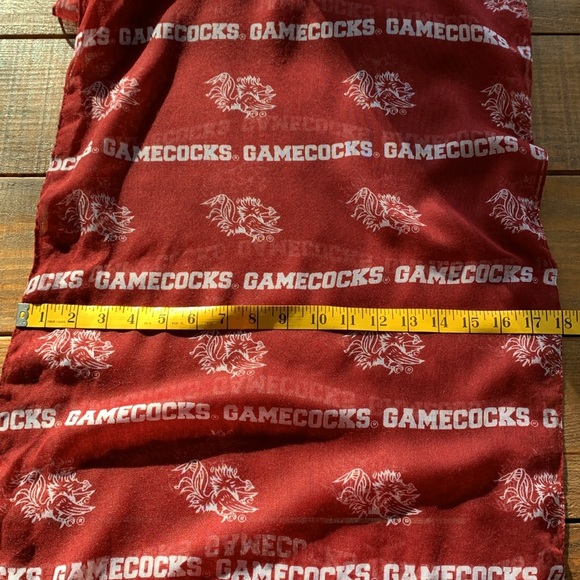 University of South Carolina (USC) Gamecocks Scarf, 18” x 79” infinity scarf - Picture 3 of 7